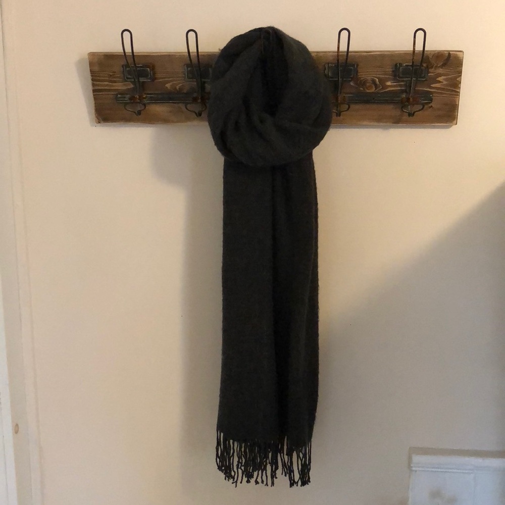 Dark gray scarf